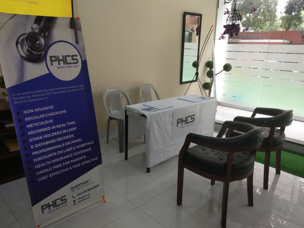 PHCS consultation area prepared for the parent session
